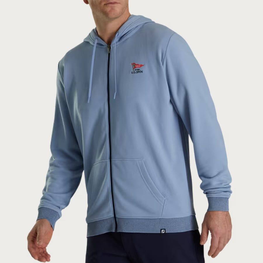 Áo Golf Tay Dài  Áo Footjoy Full-Zip Hoodie Blue 28945 | FootJoy