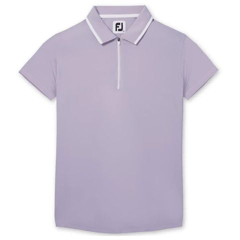 Áo Golf Nữ Tay Ngắn Short Sleeve Shirt with Zipper Placket 89779 | FootJoy