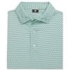 Áo golf nam tay ngắn Stellar Print Lisle Seafoam/White/Navy 37509 | Fo