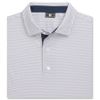 Áo golf nam tay ngắn Deco Diamond Print Lisle White / Navy 37438 | Foo