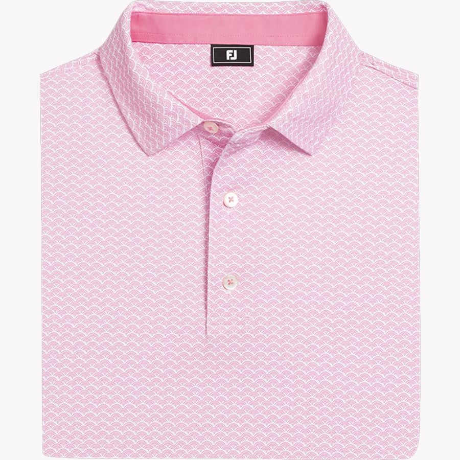 Áo Golf Tay Ngắn  Scallop Geo Pique Self Collar 39457| Footjoy