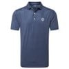 Áo Golf Nam Tay Ngắn Open Crown Lisle Shirt 43046 Navy  | FootJoy