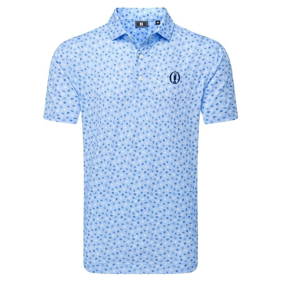 Áo Golf Nam Tay Ngắn Open Lisle Lt. 43048 Blue | FootJoy