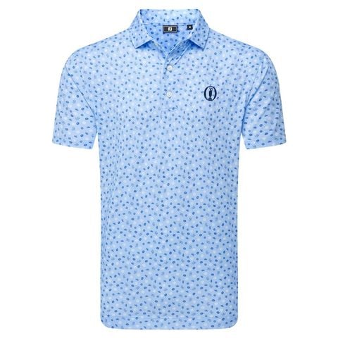 Áo Golf Nam Tay Ngắn Open Lisle Lt. 43048 Blue | FootJoy