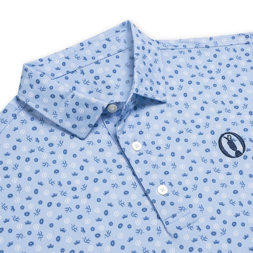 Áo Golf Nam Tay Ngắn Open Lisle Lt. 43048 Blue | FootJoy