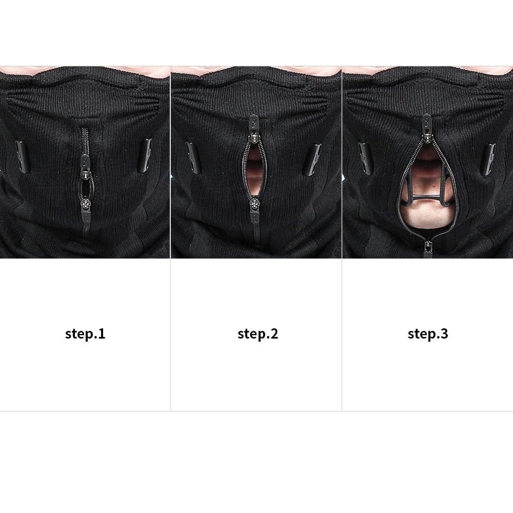 Khẩu trang Z9H Futuristic Anti-Fog Zip-up Half-Balaclava with Breathab