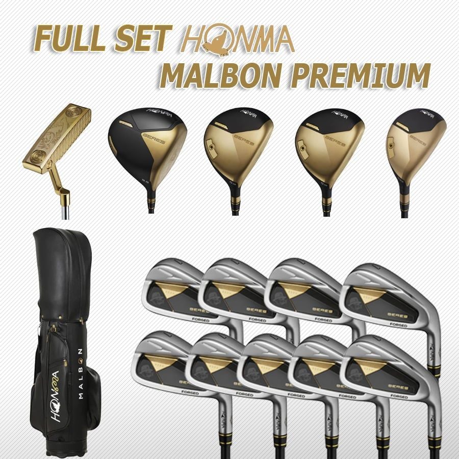 Bộ gậy golf nam Fullset MALBONLA PREMIUM (14 gậy + cartbag + quà tặng)