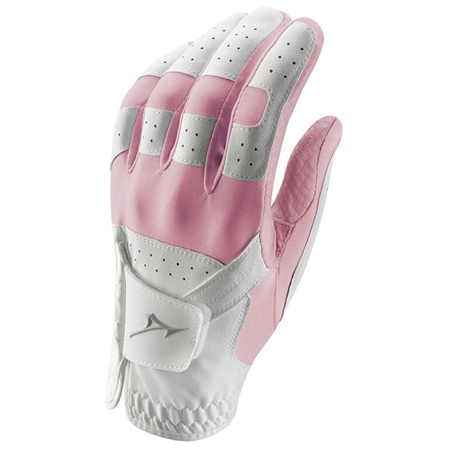 Găng tay golf nữ MIZUNO LADIES STRETCH GLOVE WHITE/PINK G20STRCHLP66 |