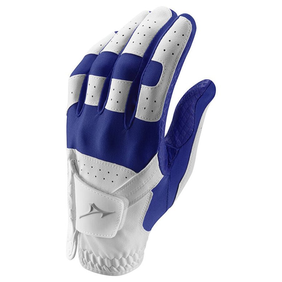 Găng tay golf nam MIZUNO MENS STRETCH GLOVE WHITE/ROYAL G20STRTCHM 22