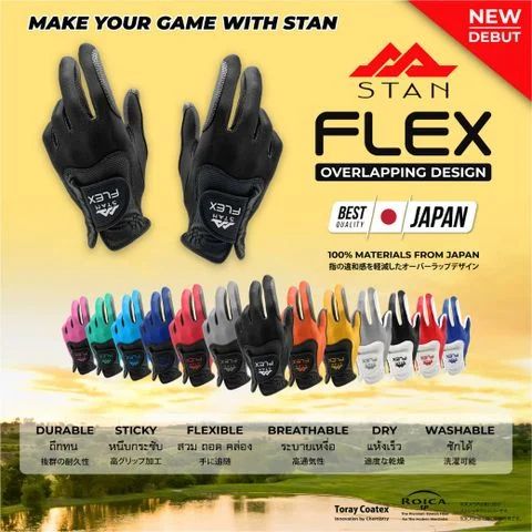 Găng Tay Golf Flex ORANGE/BLACK RH | Stan