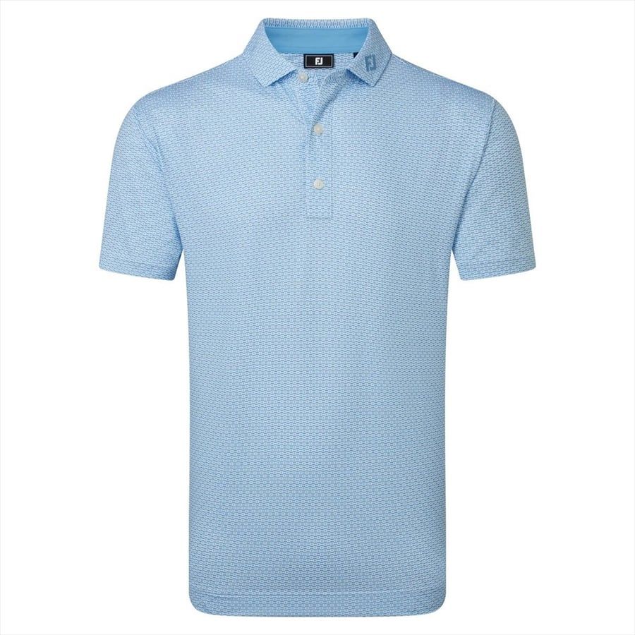 Áo Golf Tay Ngắn Nautical Flag Print Lisle Self Collar 3948