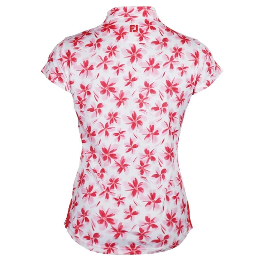 Áo Golf Nữ Tay Ngắn Cap Sleeve Floral Shirt 89740 | FootJoy