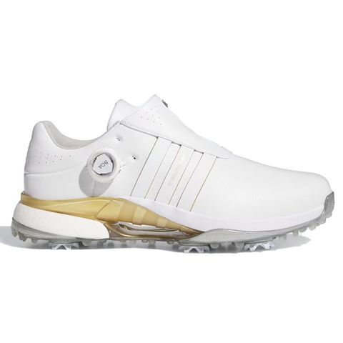 Giày Golf Nam Tour360 24 Boa Ftwwht/Goldmt/Silvmt Male IH5165 | Adidas