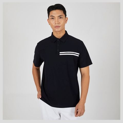 Áo golf tay ngắn nam GP121MTS33-BLCK | Le Coq Sportif