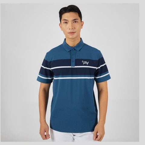 Áo golf tay ngắn nam GP121MTS36-DGRN | Le Coq Sportif