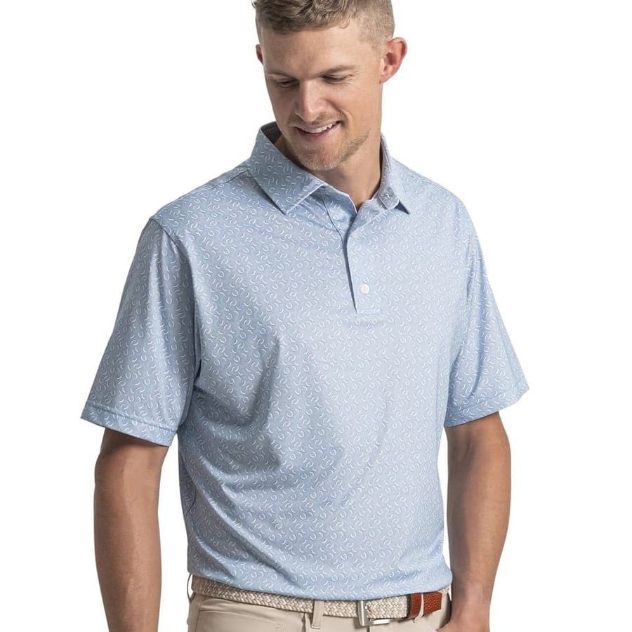 Áo Golf Tay Ngắn  FJ Arc Geo Lisle Self Collar 39453 | Footjoy