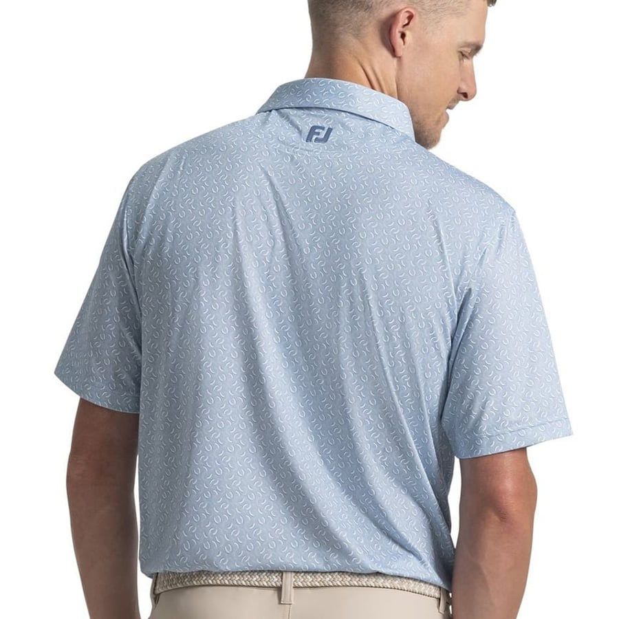 Áo Golf Tay Ngắn  FJ Arc Geo Lisle Self Collar 39453 | Footjoy