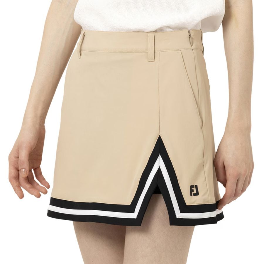 Váy Golf SOLID WOVEN SKORT Beige 34875 | FootJoy