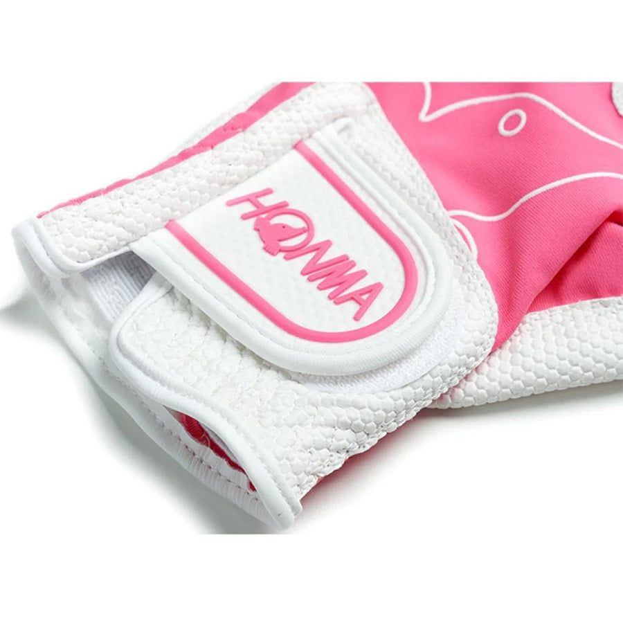 Găng tay golf nữ WHITE/PINK GC13001 | HONMA