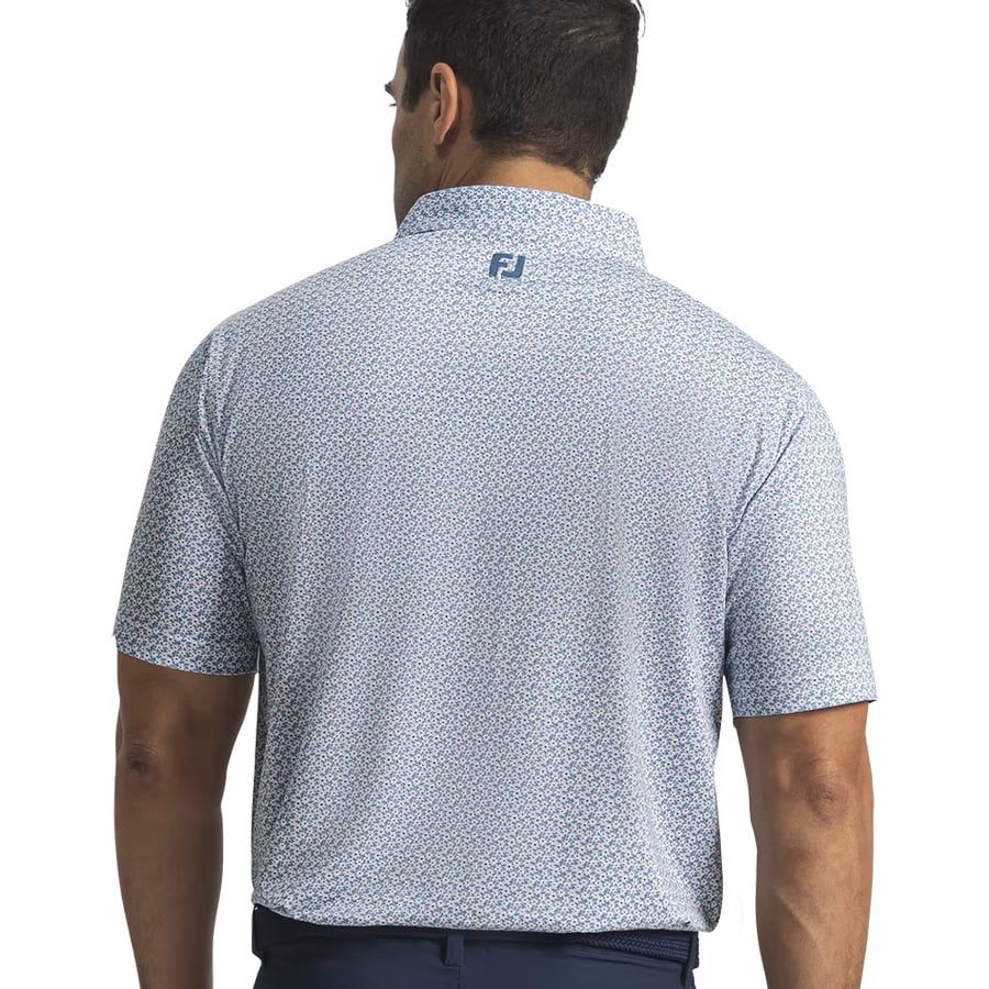 Áo Golf Tay Ngắn Floral Mark Lisle Self Collar  39460 | Foo