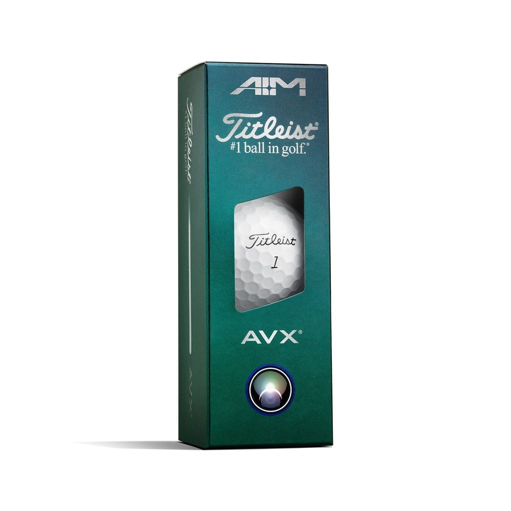 Hộp 12 Bóng golf AVX AIM Trắng 3 lớp 2026 | Titleist