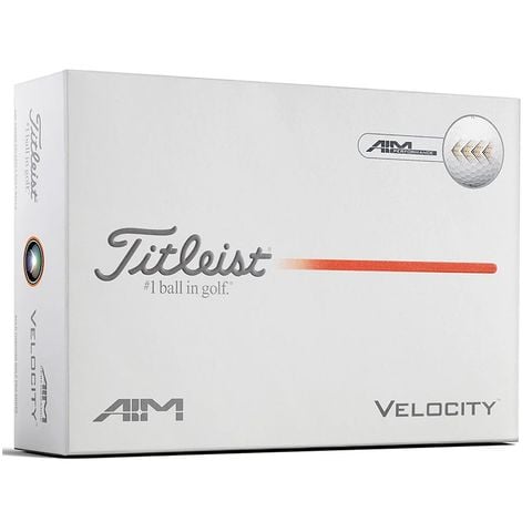 Hộp 12 Bóng golf Velocity AIM 2 lớp trắng 2026 | Titleist