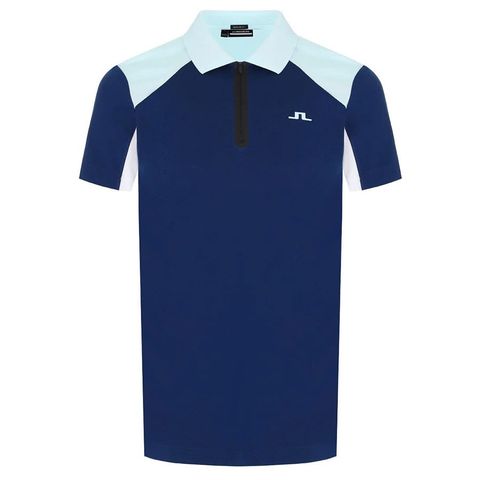 Áo golf nam tay ngắn Arch Regular Fit Polo Estate Blue GMJT09544-O341 | J.Lindeberg