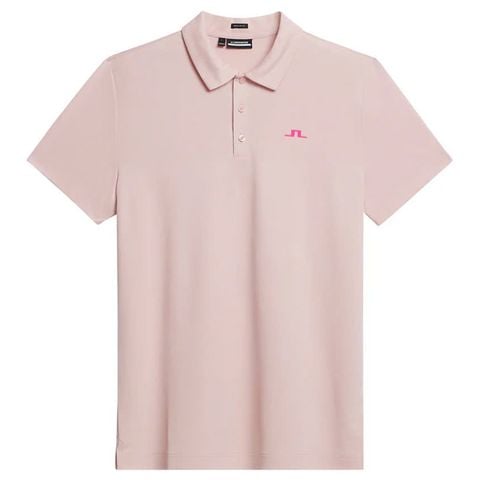 Áo golf nam tay ngắn Halto Regular Fit Polo Geo Powder Pink GMJT09543-S192 | J.Lindeberg