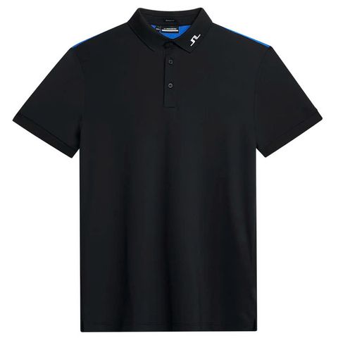 Áo golf nam tay ngắn Jeff Reg Fit Polo BLACK GMJT09170-9999 | J.Lindeberg