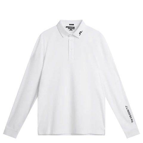 Áo golf nam tay dài Tour Tech Long Sleeve WHITE GMJT09165-0000 | J.Lindeberg