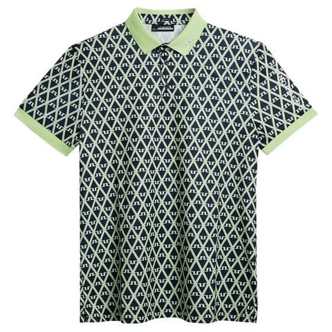 Áo golf nam tay ngắn Tour Tech Reg Fit Print Polo Geo JL Navy GMJT09167-O500 | J.Lindeberg