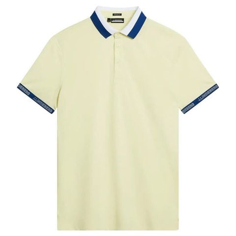 Áo golf nam tay ngắn Guy Regular Polo Wax Yellow GMJT09163-K056 | J.Lindeberg