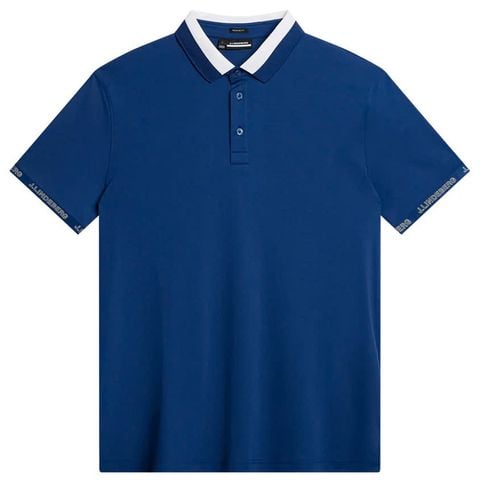 Áo golf nam tay ngắn Guy Regular Polo Estate Blue GMJT09163-O341 | J.Lindeberg