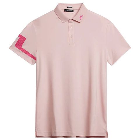 Áo golf nam tay ngắn Heath Regular Fit Polo Powder Pink GMJT09159-S022 | J.Lindeberg