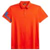 Áo golf nam tay ngắn Heath Regular Fit Polo Tangerine Tango Melange GMJT09159-I182 | J.Lindeberg