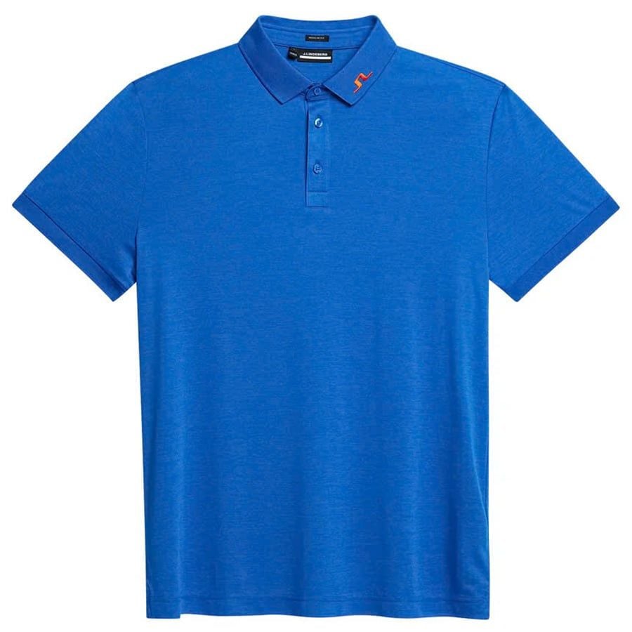 Áo golf nam tay ngắn KV Regular Fit Polo Nautical Blue Melange GMJT091