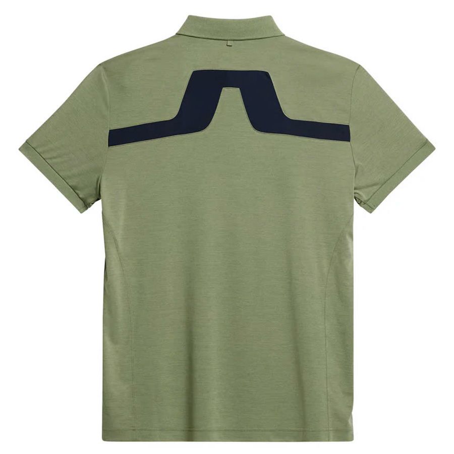 Áo golf nam tay ngắn KV Regular Fit Polo Oil Green Melange GMJT09158-M
