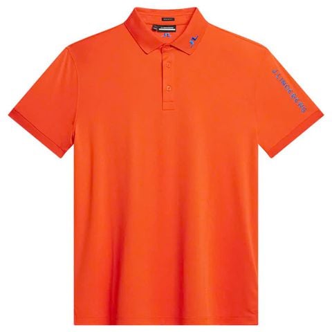 Áo golf nam tay ngắn Tour Tech Reg Fit Polo Tangerine Tango Melange GMJT09157-I182 | J.Lindeberg