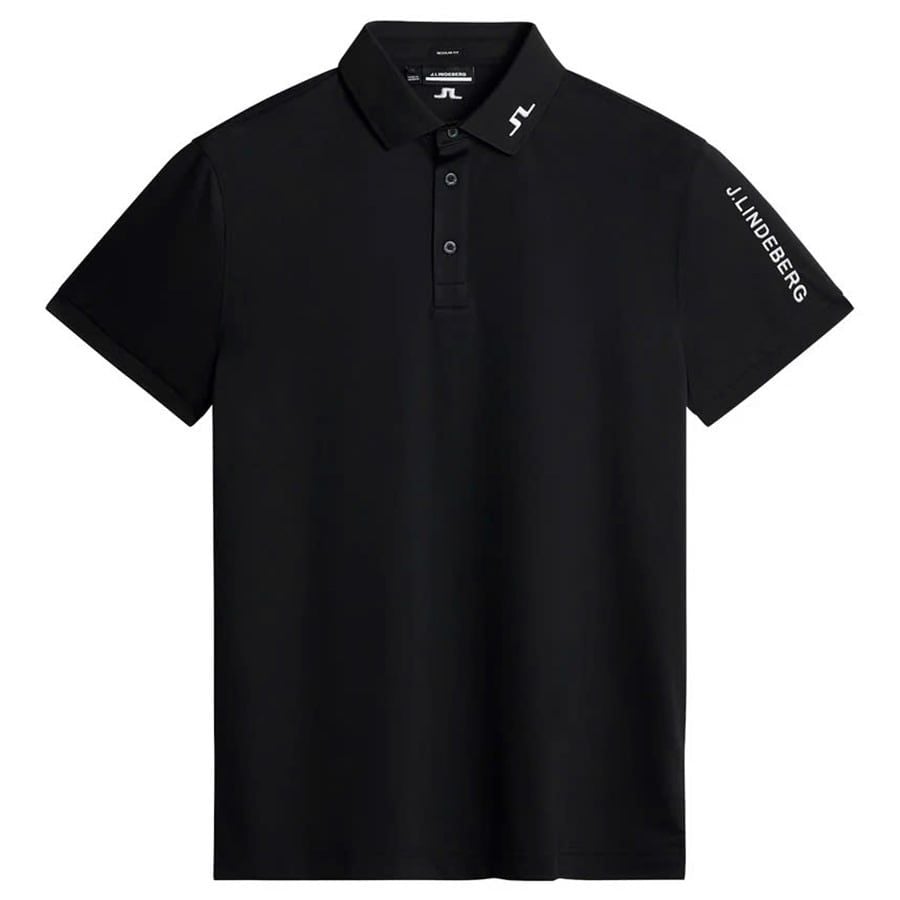 Áo golf nam tay ngắn Tour Tech Reg Fit Polo BLACK GMJT09157-9999 | J.L