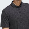 Áo golf nam tay ngắn Ultimate365 Micro Argyle Polo Shirt Black / Carbo