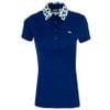 Áo golf nữ tay ngắn Cara Polo Estate Blue GWJT09012-O341 | J.Lindeberg