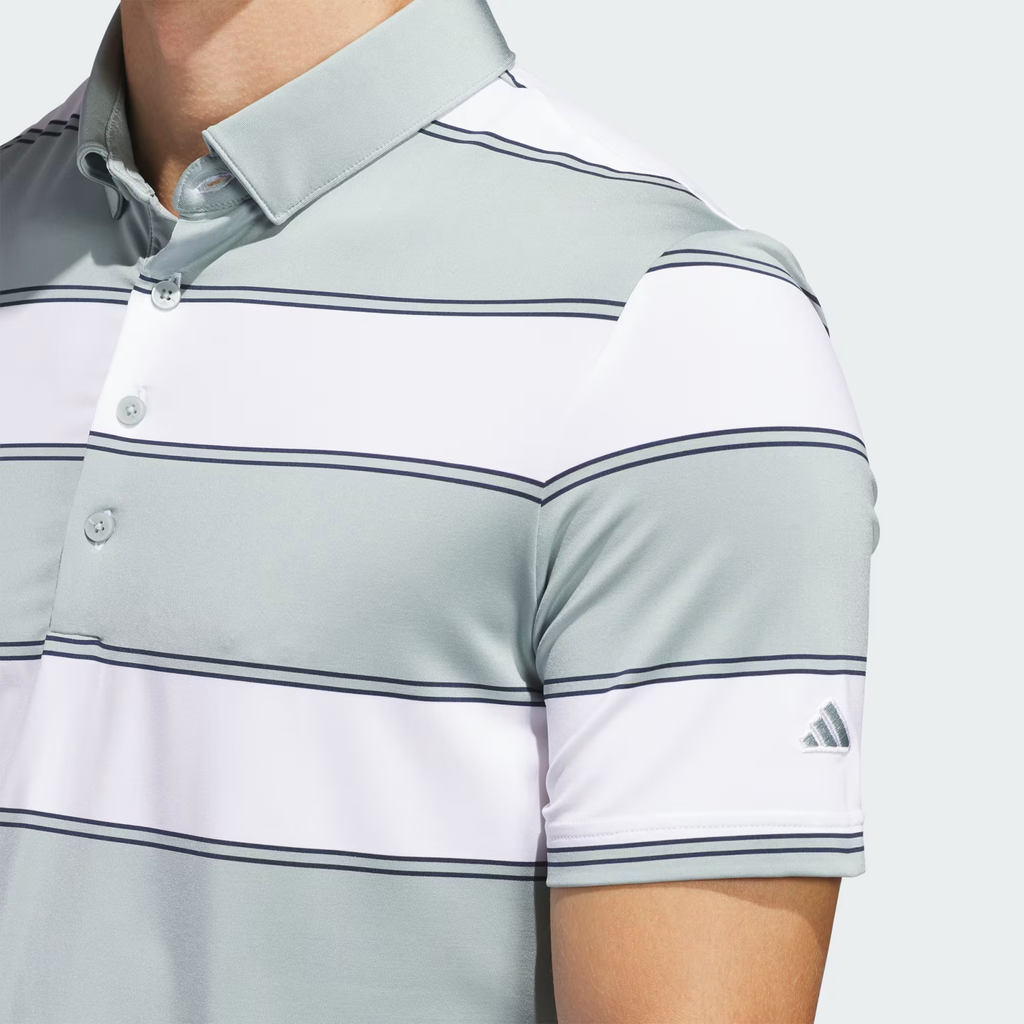 Áo Golf Nam Tay Ngắn Ult+ Jumbo Strp Wosa/White Same/Blanc JZ0478 | Ad