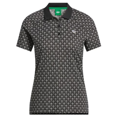 Áo Golf Nữ Tay Ngắn S Nov Aop Black/Cwhite KS5768 | Adidas