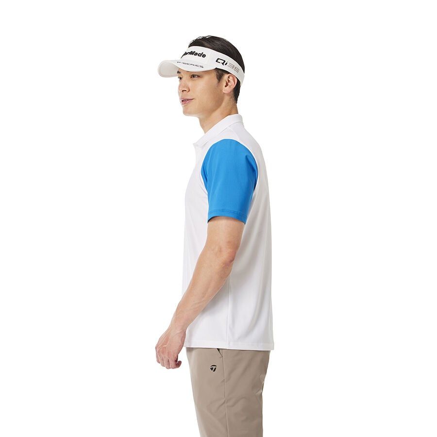 Áo golf nam tay ngắn Color Block 2MFTO-UN965 WHITE M20157 | TaylorMade