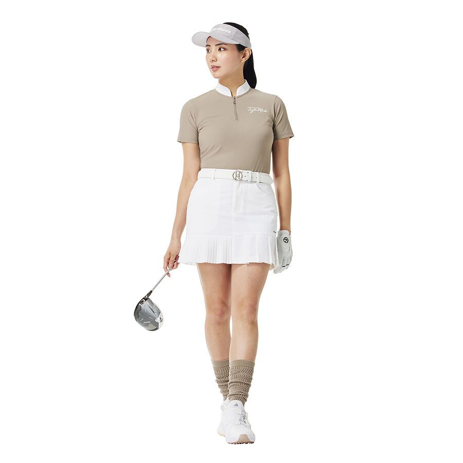 Áo golf nữ tay ngắn zip cổ Mandarin  2WFTO-TL516 M20323 | TaylorMade