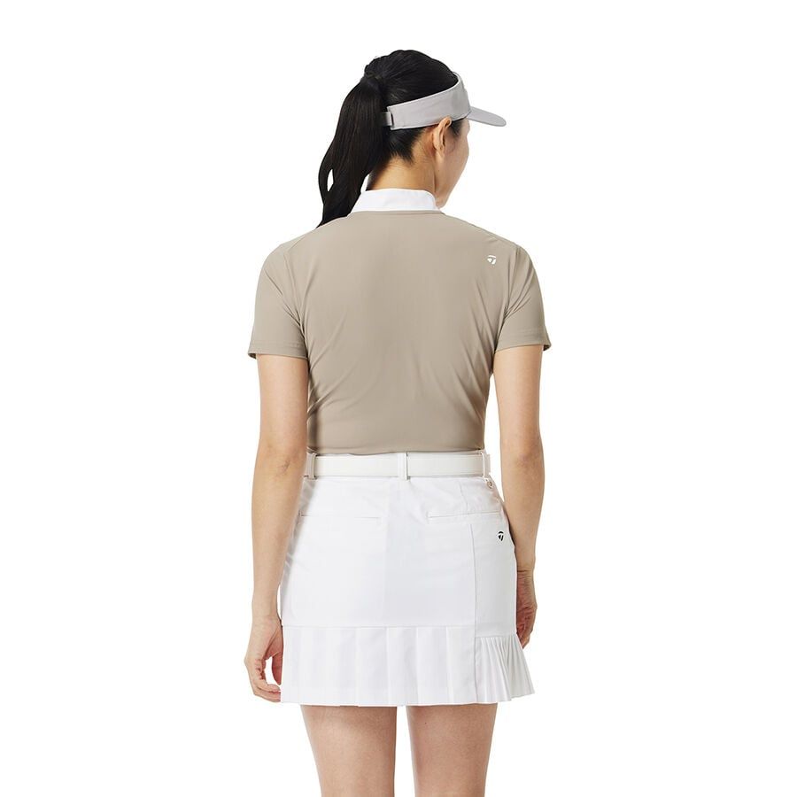 Áo golf nữ tay ngắn zip cổ Mandarin  2WFTO-TL516 M20323 | TaylorMade