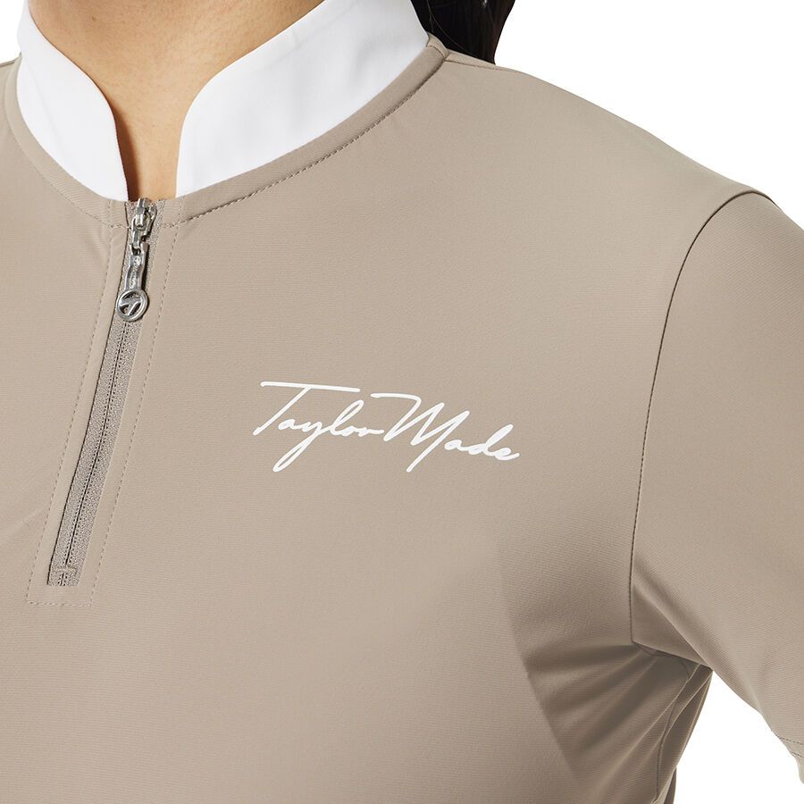 Áo golf nữ tay ngắn zip cổ Mandarin  2WFTO-TL516 M20323 | TaylorMade