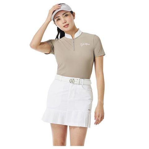Áo golf nữ tay ngắn zip cổ Mandarin  2WFTO-TL516 M20323 | TaylorMade