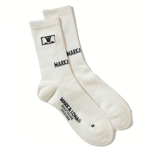 Vớ golf nam Pave Socks 25-27cm MLF-4A-FS32 (White)  | MARK & LONA