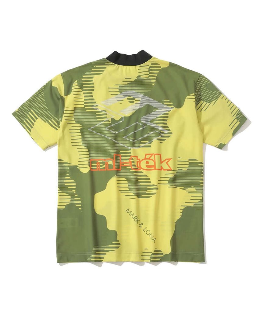 Áo golf nam tay ngắn Flow Camo Mock Neck Tee MLM-5A-AA07 (Yellow) | MA
